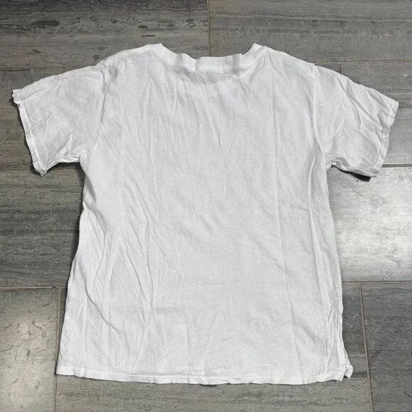 perfectwhitetee Ruby Crispy 100% Cotton Boxy Crewneck Tee White Size Medium - Picture 5 of 9